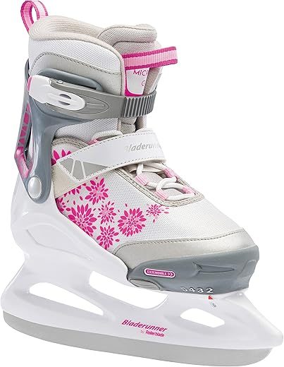 Rollerblade Adjustable Pink/White Junior Ice Skates