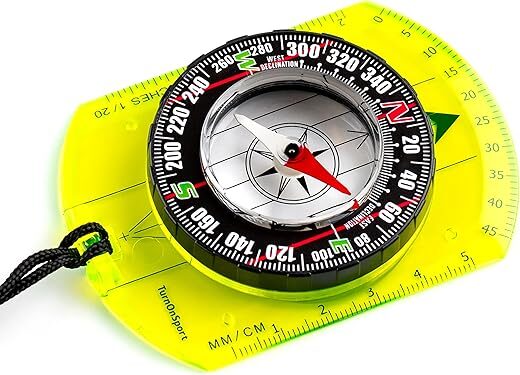 TurnOnSport Advanced Orienteering and Hiking Compass