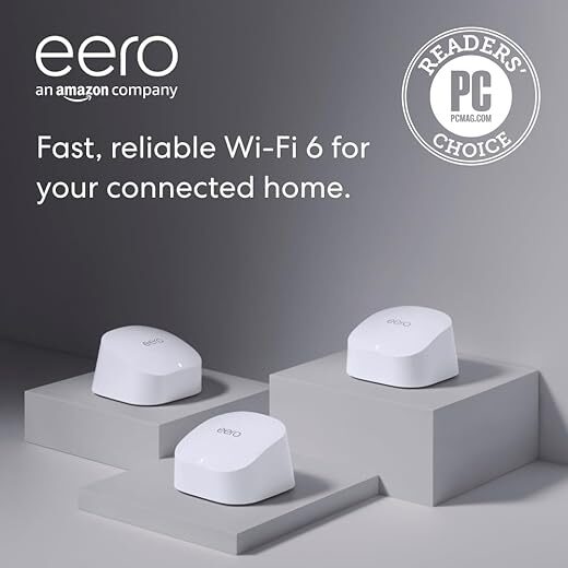 eero Amazon eero 6 mesh Wi-Fi system, 3-pack