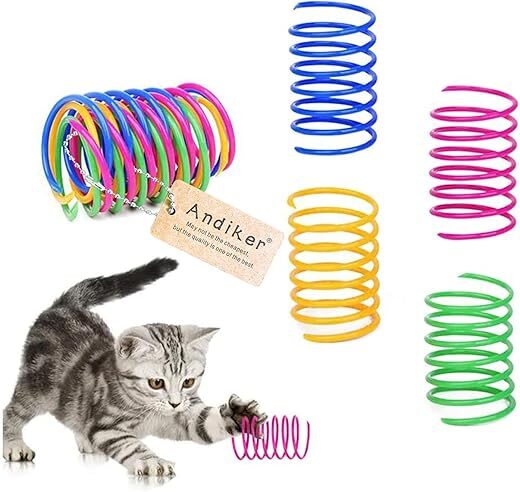 Andiker Andiker Cat Spiral Spring, 12 Pc Interactive Toy