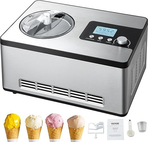 VEVOR Automatic Ice Cream Maker With Compressor