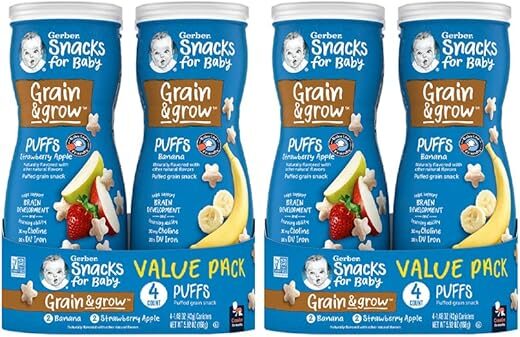 Gerber Baby Snacks Puffs Variety Pack, 1.48 Oz