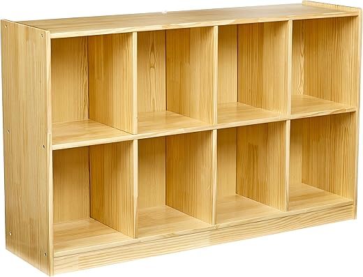 Amazon Basics Basics Backpack Storage Cubby, Pine Wood