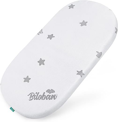 Biloban Bassinet Mattress Pad Waterproof Breathable Foam