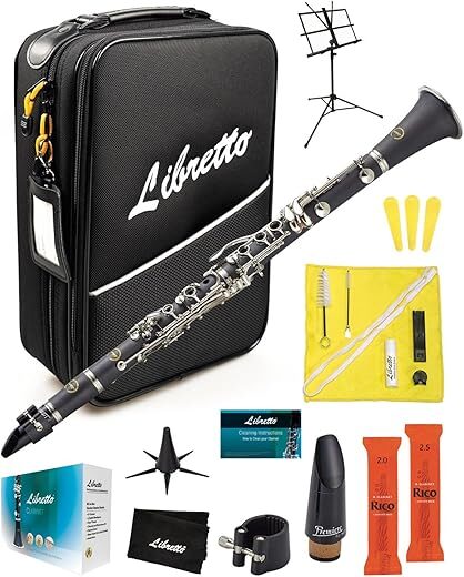 Libretto Bb Clarinet Set With Accessories, 5-Leg Stand