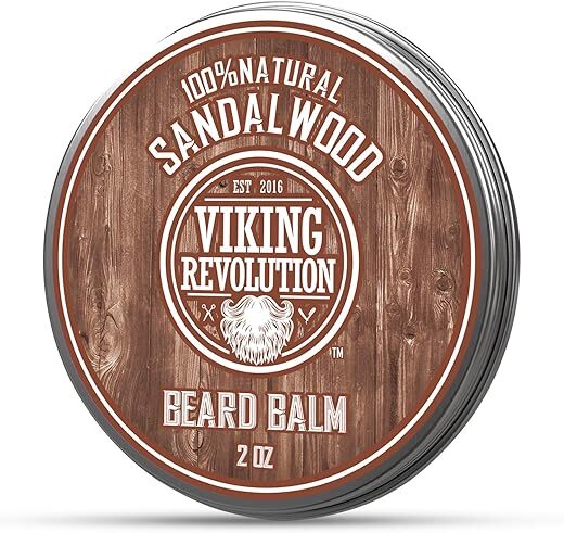Viking Revolution Beard Balm with Sandalwood Scent