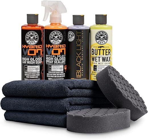 Chemical Guys Black Car Care Kit, 9 Items