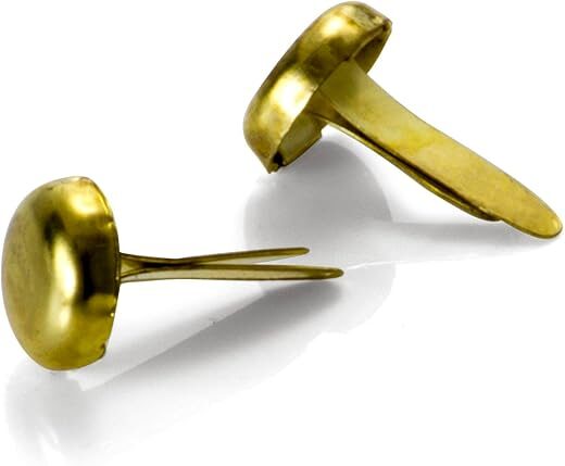 Officemate Brass Plated Fasteners, 0.5 Inch, 100/Box