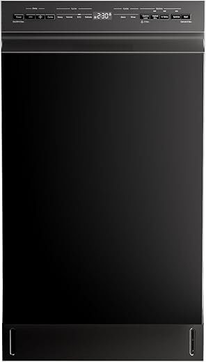 Midea Built-in Dishwasher, 8 Settings, Black