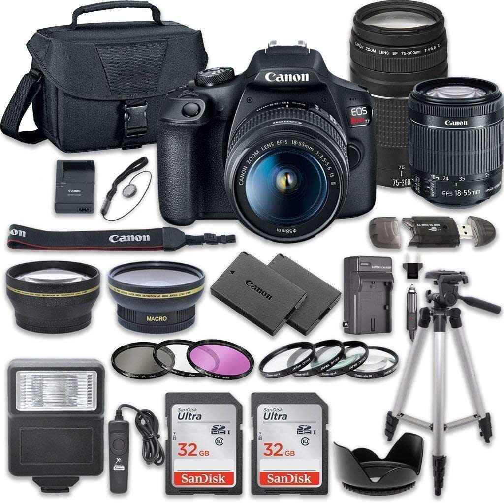 Canon EOS Rebel T7 2727C002 DSLR Bundle
