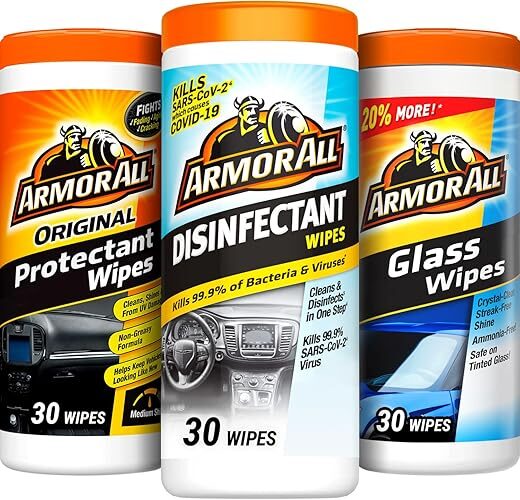 Armor All Car Cleaning Wipes Kit, Pack of 3