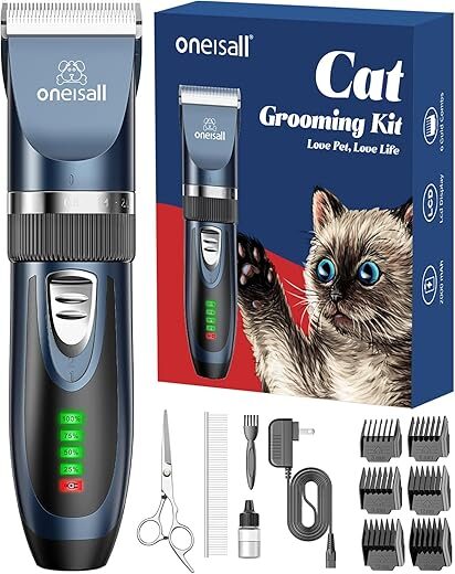 oneisall Cat Clippers For Matted Hair, Cordless Trimmer
