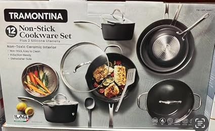 Generic Ceramic Non-Stick 12-Piece Cookware Set
