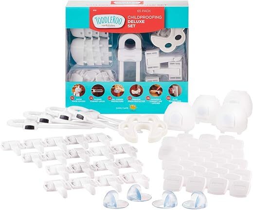 Toddleroo by North States Childproofing Deluxe Set | 4 Knob Covers
