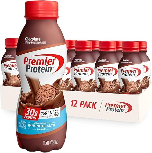 Premier Protein Chocolate Protein Shake, 30g Protein, 1g Sugar