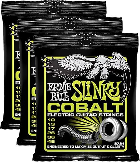 Ernie Ball Cobalt Regular Slinky 10-46 (3 Pack)