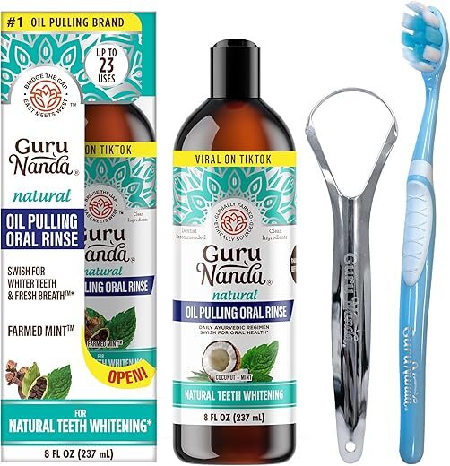GuruNanda Coconut Oil Pulling Mouthwash