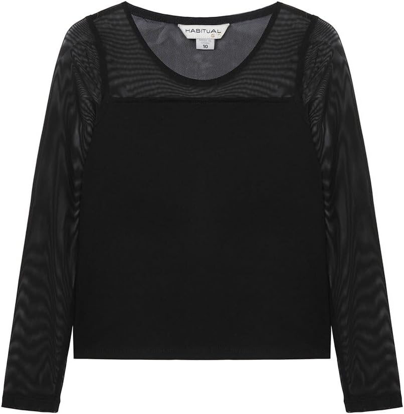 HABITUAL girl Combination Mesh Top