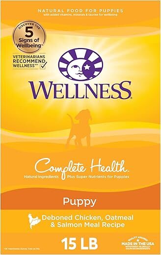 Wellness Complete Health Dry Puppy Food, 15-Pound