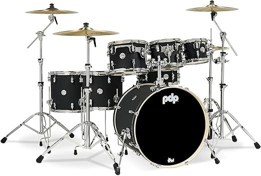 PDP Concept Maple 7-Piece Satin Black (PDCM2217BK)