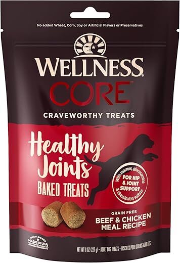 Wellness CORE Healthy Joints Dog Treats, 8 oz