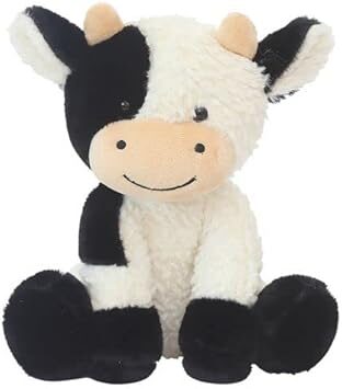 BSVOME Cute 9-Inch Cow Plush Doll