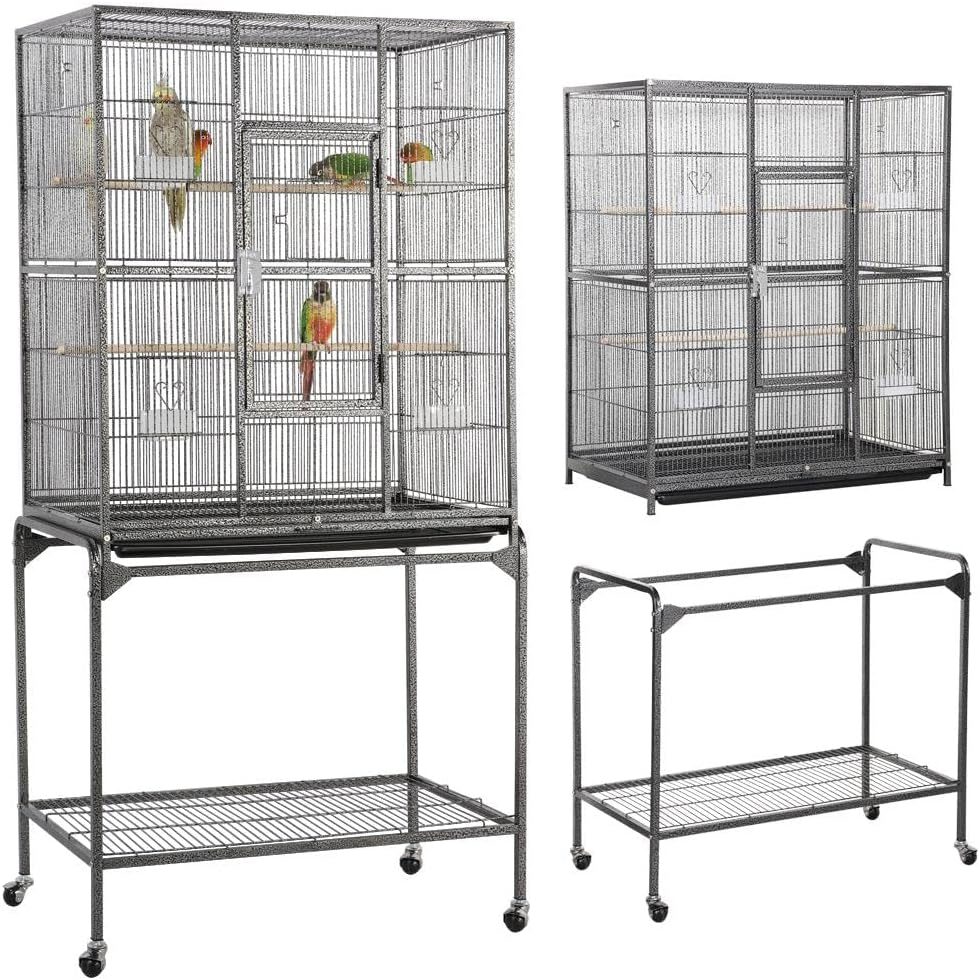 Yaheetech Detachable Parrot Cage With Stand