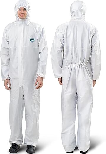 Medtecs Disposable Medical Protective Coverall PPE Hazmat Suits