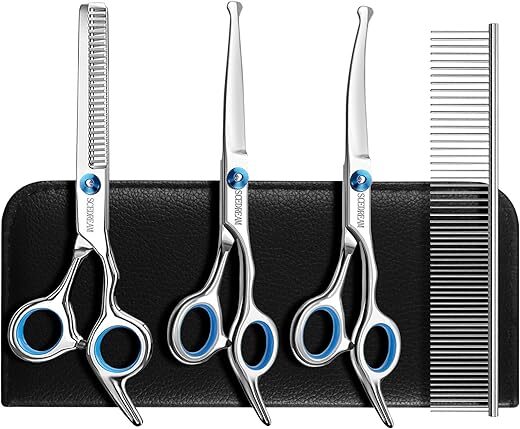 SCEDREAM Dog Grooming Scissors With Safety Round Tips