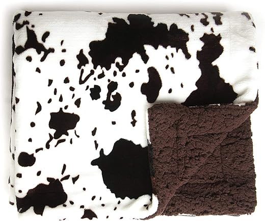 Tadpoles Double Layer Baby Blanket – Sherpa Cowhide