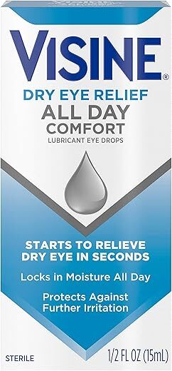 Visine Dry Eye Relief Lubricant Eye Drops