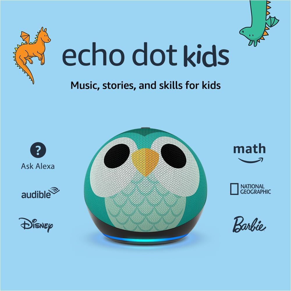 Echo Dot 5th Gen Kids Owl