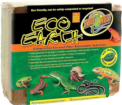 Zoo Med Eco Earth Compressed Coconut Fiber Substrate (2-Pack)