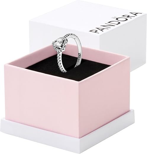 Pandora Elevated Heart Sterling Silver Ring