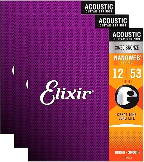 Elixir Elixir 11052 Acoustic Nano Light Bundle