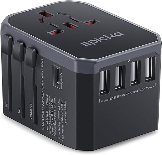 EPICKA Universal Travel Adapter with USB-C