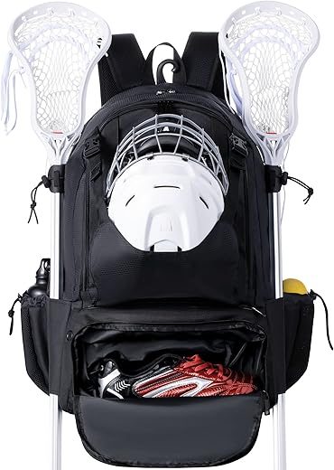 GoHimal Extra Large Lacrosse Backpack with Stick Holder