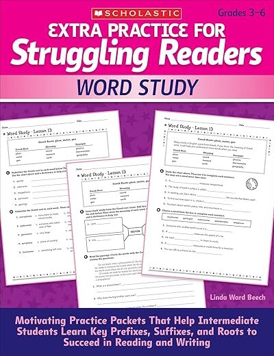 Extra Practice For Struggling Readers: Word Study