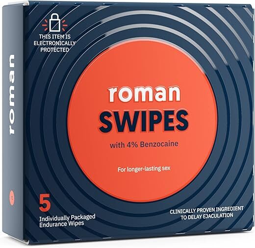 Roman Swipes with 4% Desensitizing Benzocaine Wipes