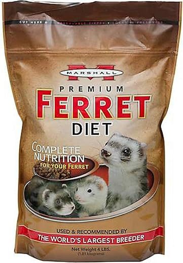 Marshall Ferret Diet Food, 4 Pound, 2 Pack