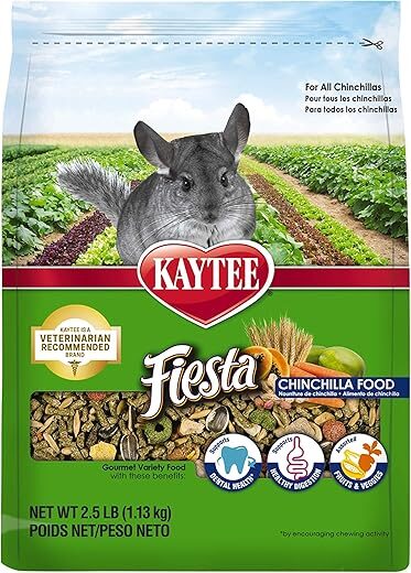 Kaytee Fiesta Chinchilla Food, 2.5 Pound