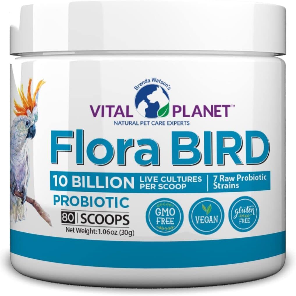Vital Planet Flora Bird Probiotic Powder Supplement