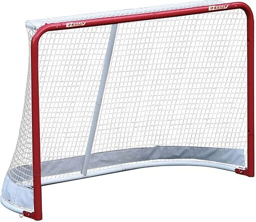 EZGoal Folding Pro Hockey Goal, Red/White