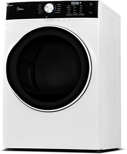 Midea Gas Dryer With Sensor Dry, 8.0 Cu.ft