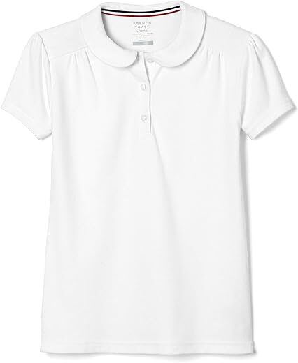 French Toast Short Sleeve Peter Pan Polo