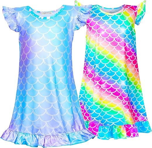 Sylfairy Girls Unicorn Nightgown Princess Pajama Dresses