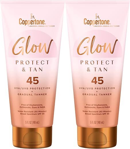 Coppertone Glow Protect And Tan Sunscreen
