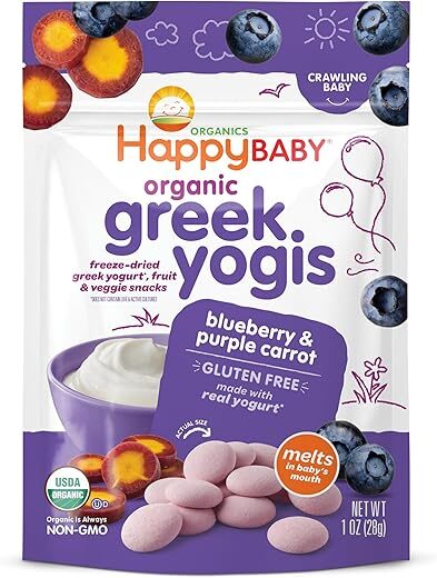 Happy Baby Greek Yogis Freeze Dried Yogurt &Veggie