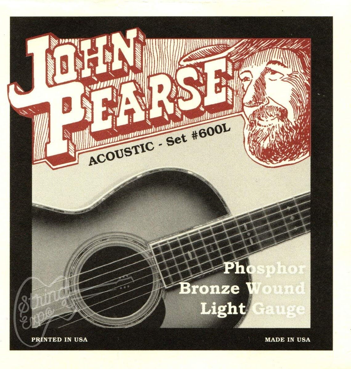 John Pearse Guitar Strings 3 Pack Phosphor Bronze #600L