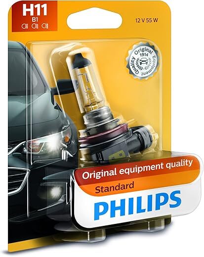 PHILIPS H11 Standard Halogen Headlight Bulb, 12362B1